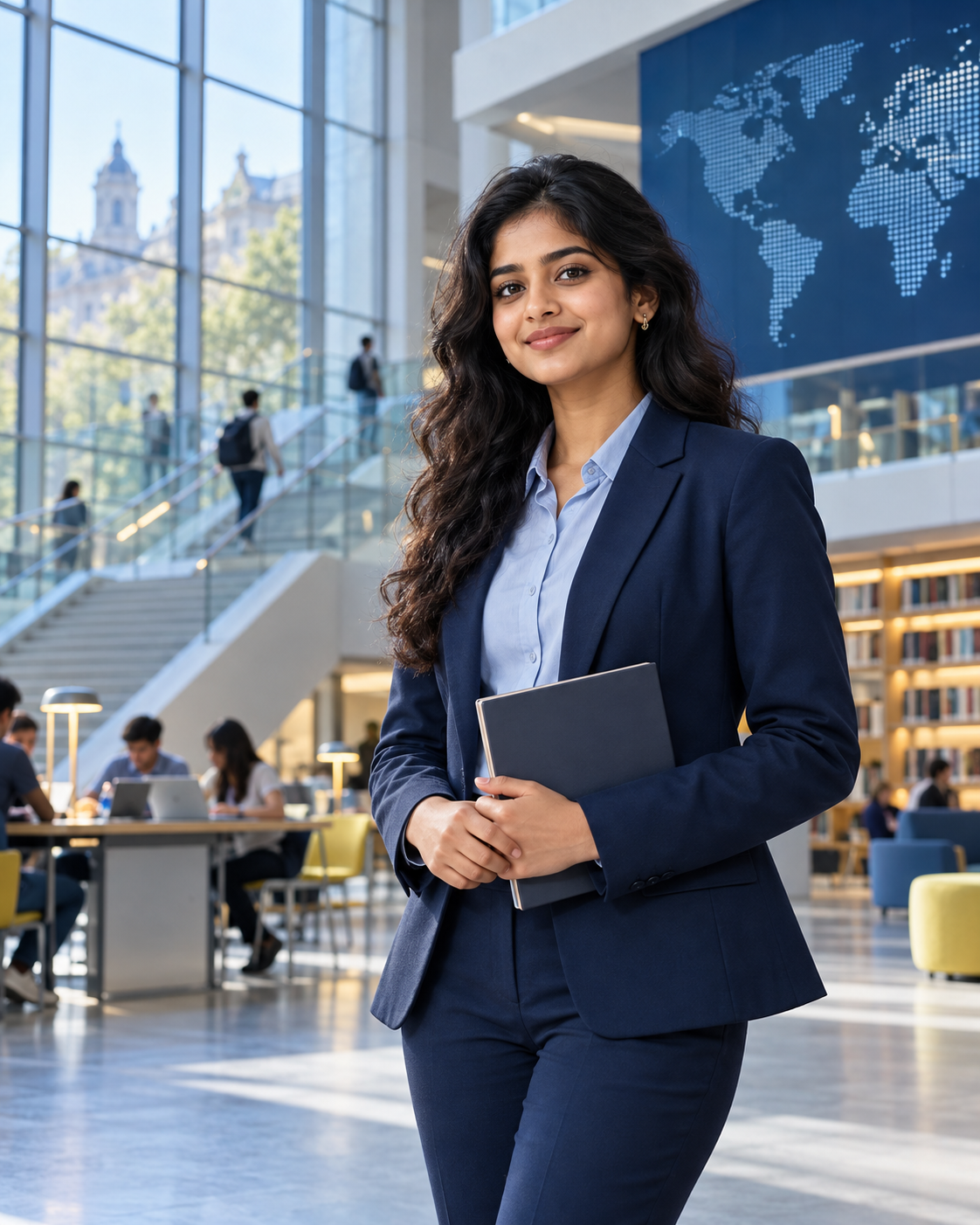 South Indian student planning her international education journey